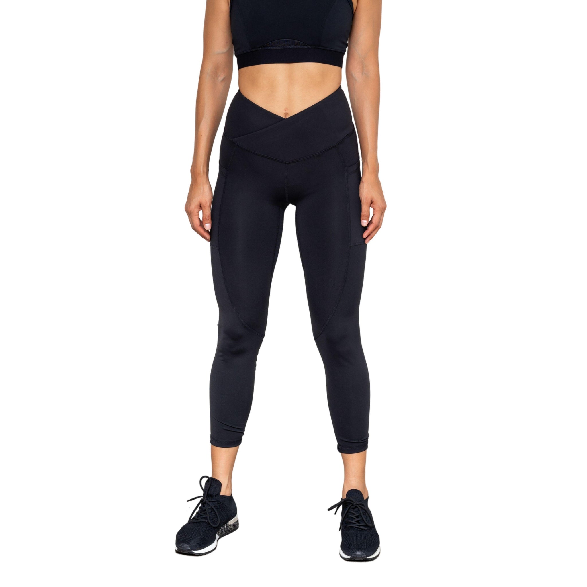 Oya Femtech Apparel 7 8 V Cut Cooling Leggings with Pockets Onyx XL