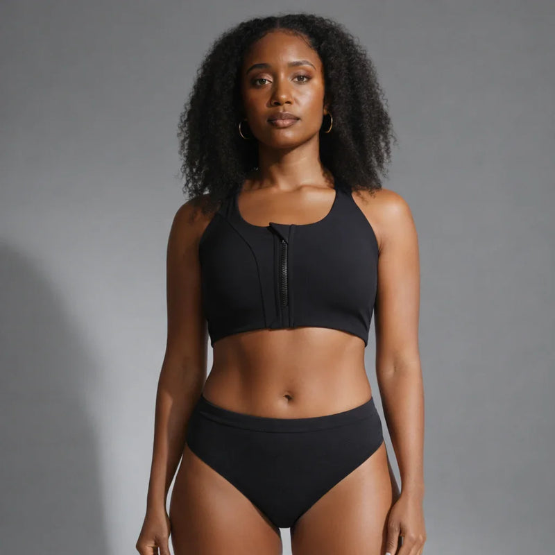 High Impact Sports Bra - Front Zip