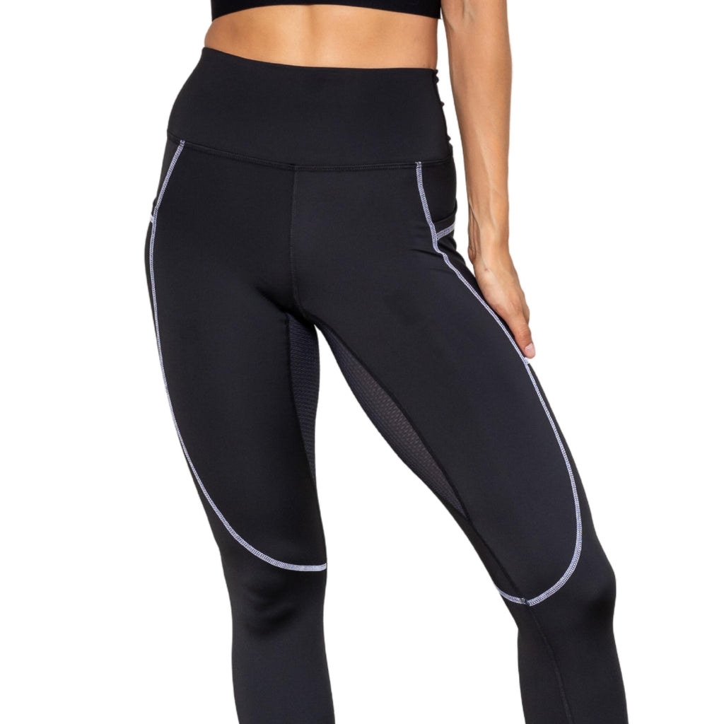 CONTOUR Breathable, Tummy Control Legging For Sensitive Skin: Odor, UTI, and BV Defense - Oya Femtech Apparel