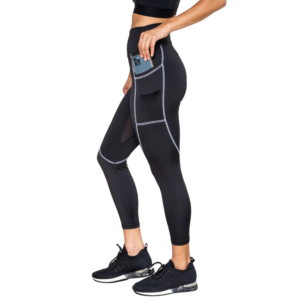 CONTOUR Breathable, Tummy Control Legging For Sensitive Skin: Odor, UTI, and BV Defense - Oya Femtech Apparel