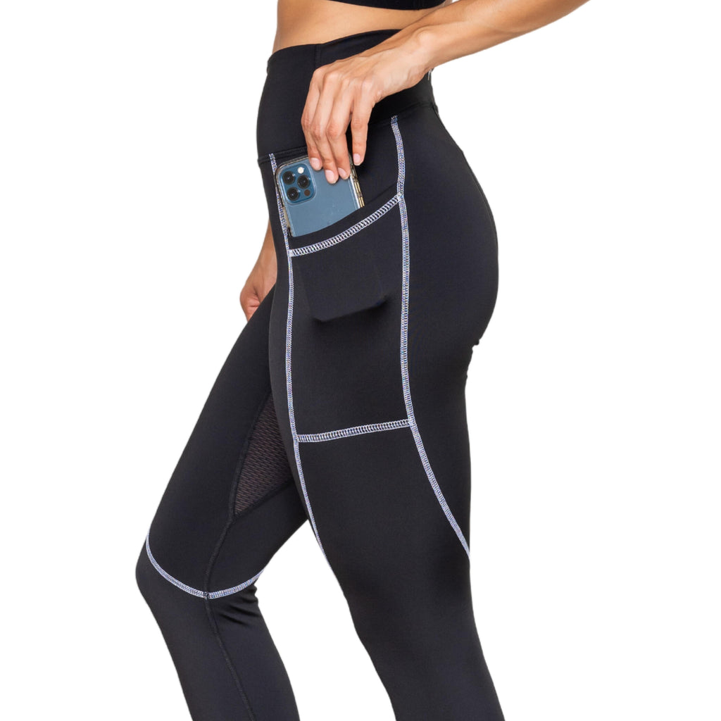 CONTOUR Breathable, Tummy Control Legging For Sensitive Skin: Odor, UTI, and BV Defense - Oya Femtech Apparel