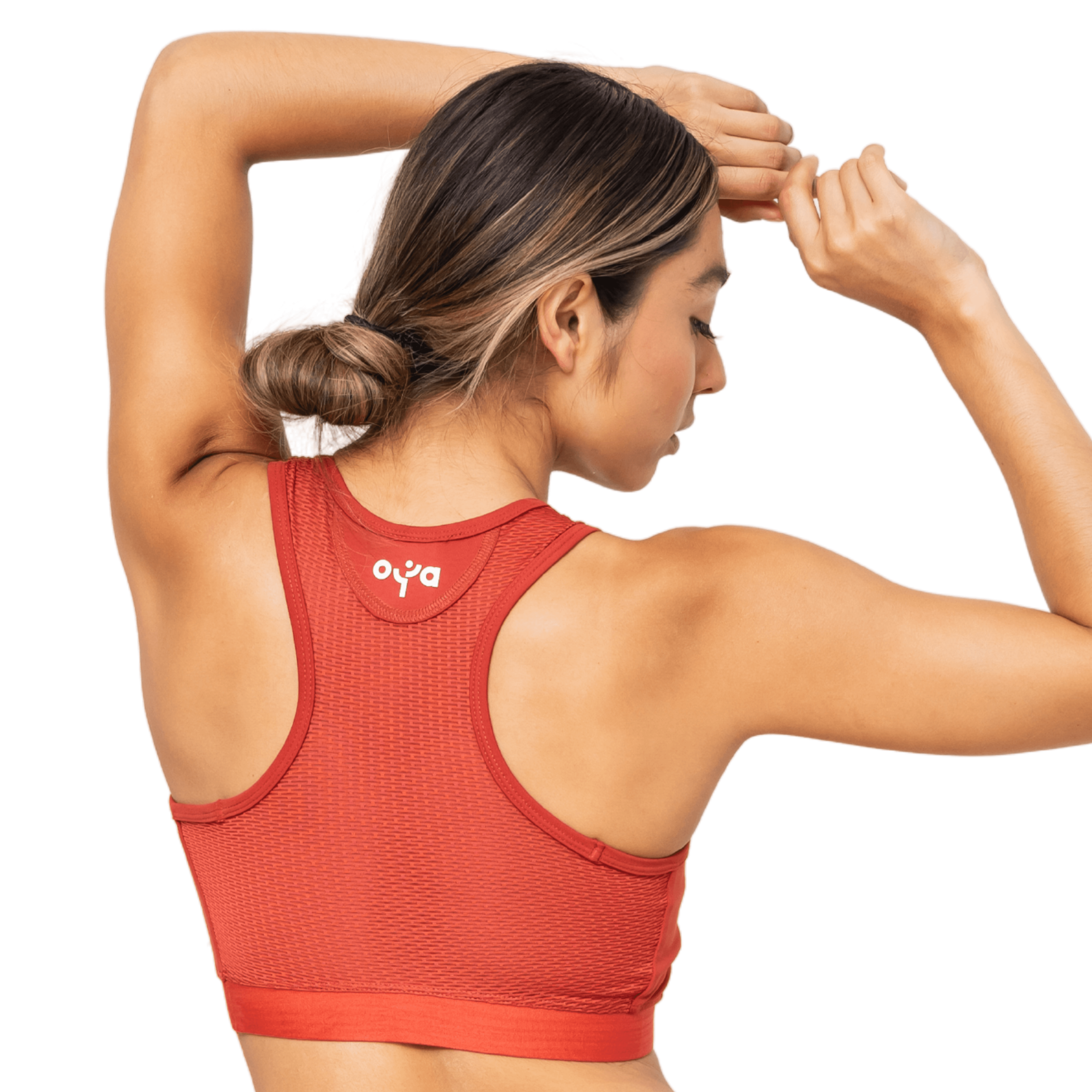 Women's sports bra top UV protection white longsleeve brazzi padded  waterproof